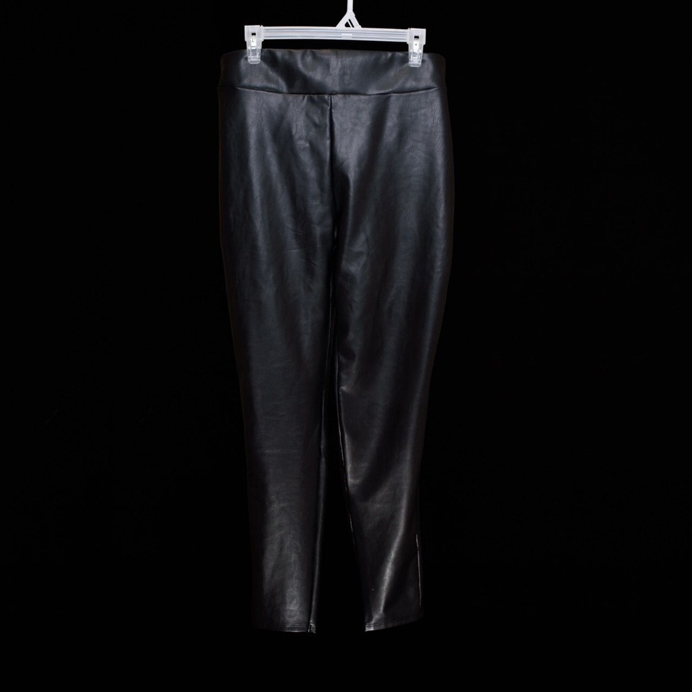 New express black faux leather leggings